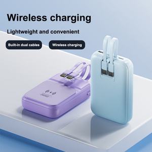 Nuevo Producto de Moda, Banco de Energía de 20000 mAh con Cable Integrado, Banco de Energía Inalámbrico Magnético de Alta Calidad de 10 W para Dispositivos Móviles - Product Image 2