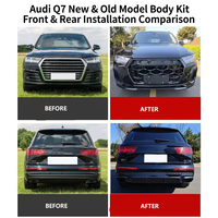 Kit de carrosserie style 2026 avec diffuseur et calandre pour pare-chocs avant et arrière AUDI Q7 SQ7 4M 4M.5 2016-2023