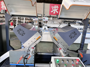 เลื่อยตัดมุมอลูมิเนียม PVC แบบดิจิตอลความแม่นยำสูง 45 และ 90 องศา หัวคู่ สำหรับงานหน้าต่างและประตู - Product Image 5