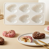 Nouveau moule en silicone de qualité alimentaire pour gâteau et savon, en forme de cœur à 6 nœuds, pour mousse française, idéal pour la Saint-Valentin, pour la fabrication transfrontalière