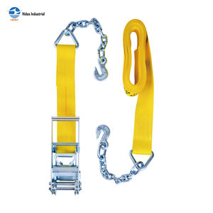 Correa de Amarre con Trinquete HIDEA de 3 Pulgadas, de Poliéster, con Anclaje de <span class=keywords><strong>Cadena</strong></span>, 6000 Libras, Aprobada por DOT, Correa de Sujeción de Carga - Product Image 4