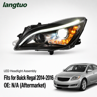 Ensemble de phares à projecteur bi-xénon modifiés avec LED DRL pour Buick Regal 2014-2016