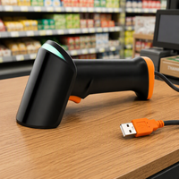 Lecteur de codes-barres USB Xunguang W2 - Noir, garantie 1 an, capteur CMOS, SDK inclus, origine Guangdong