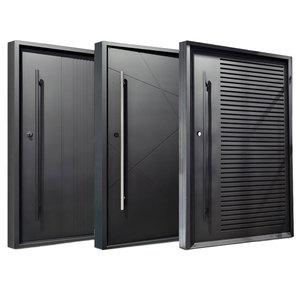 <span class=keywords><strong>Porte</strong></span> <span class=keywords><strong>d</strong></span>'<span class=keywords><strong>entrée</strong></span> pivotante moderne de luxe en fer, antivol, pour villas, <span class=keywords><strong>entrée</strong></span> principale, avec taille personnalisée, noire - Product Image 5