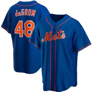 Maillots de baseball cousus joli design York Met 48 Degrom 12 Lindor 20 Alonso