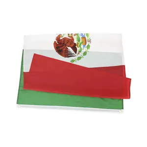 Produits tendance chauds polyester personnalisé imprimé 3x5 Ft 90x150cm Mexique banderas de drapeau
