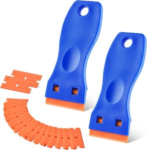razor blade scraper tool plastic scraper with double edged for car wrapping plastic blade scraper label decal
