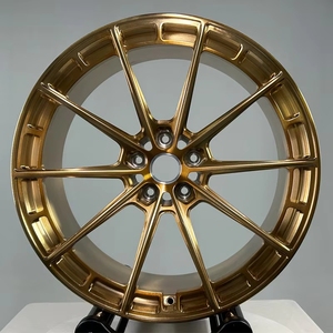 Jantes de course forgées monobloc SY-1019 Or Brossé 5x112 5x114.3 en alliage 6061-T6 pour Chery FD2 - Product Image 4