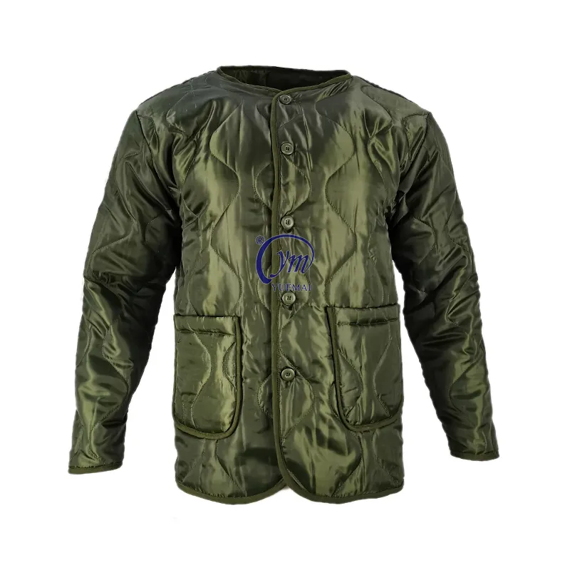 Yuemai personalizado Color verde acolchado cálido abrigo M65 chaqueta Liner
