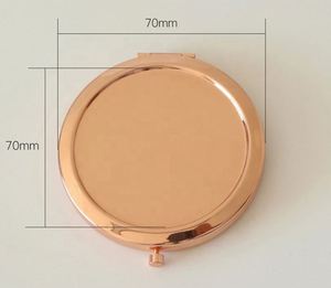 Custom Silver Rose Gold Pocket <b>Mirror</b> Metal Makeup <b>Mirror</b> <b>with</b> logo - Product Image 6