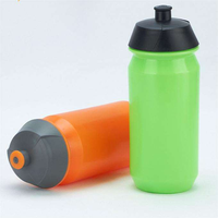 Bouteille d'eau de sport compressible 16 oz, réutilisable, en plastique vierge, avec bouchon à ouverture facile pour adultes, fitness, vélo
