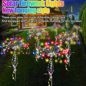 Lampada Solare a LED a Forma di Fuochi d'Artificio <span class=keywords><strong>per</strong></span> Illuminazione Esterna di Giardini e Prati, Lampada Decorativa Natalizia a Forma di Soffione - Product Image 5
