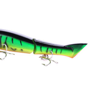 Оптовая продажа, рыболовные снасти 12 см, многошарнирная жесткая плавающая приманка, 2 секции, шарнирная рыболовная приманка - Product Image 4