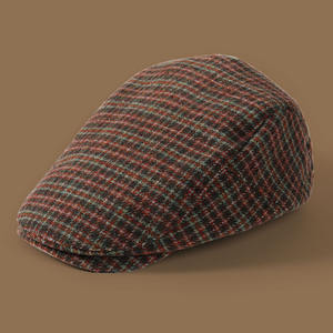 Nouveau britannique Vintage Newsboy Cap toutes saisons feutre <span class=keywords><strong>grille</strong></span> Style rétro avant chapeau à bord court <span class=keywords><strong>peintre</strong></span> casquette d'hiver - Product Image 3