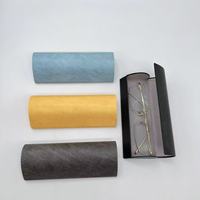 Vente en gros d'étui magnétique portable en métal de haute qualité pour lunettes de soleil fabriquées à la main avec étui à lunettes avec logo personnalisable en cuir PU