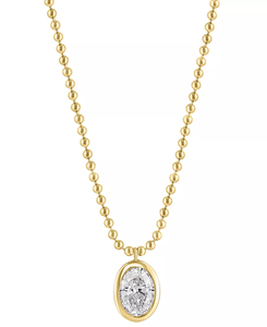 Collar con Colgante <span class=keywords><strong>de</strong></span> Diamante <span class=keywords><strong>de</strong></span> Laboratorio con Corte Esmeralda <span class=keywords><strong>y</strong></span> Engaste <span class=keywords><strong>de</strong></span> Bisel en Oro Sólido Amarillo <span class=keywords><strong>de</strong></span> 18K, Colgante Solitario <span class=keywords><strong>de</strong></span> Diamante - Product Image 4