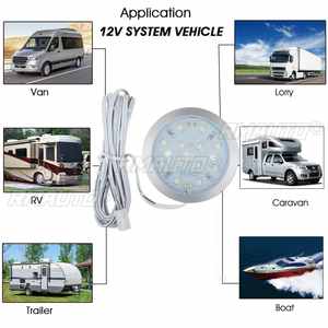 Plafonnier LED 12V pour voiture, lampe de lecture intérieure en alliage, pour caravane, bus, bateau, camping-car, maison - Product Image 5