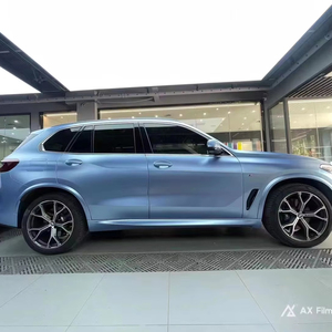 Tự dính màu thay đổi Matte kim loại cyan và sương mù màu xanh dán phim cho xe ô tô và xe máy 1-năm bảo hành hình dạng - Product Image 1