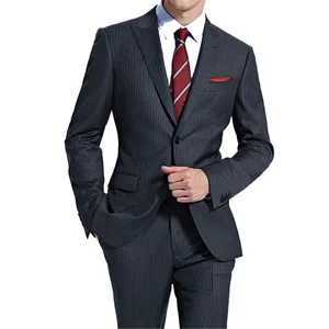 特殊设计定制套装带皮带检查羊毛砖红色面料男士外套和裤裤