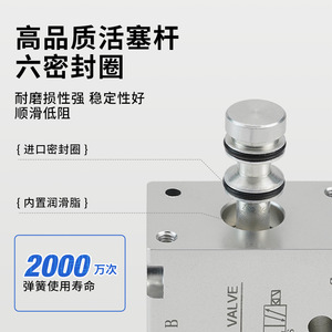 Hai katup kinerja Airtac tipe 4R210-08/10 3/<span class=keywords><strong>2</strong></span> NC katup Solenoid pneumatik regulasi aliran kontrol tarik tangan - Product Image 4