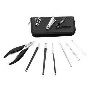 Kit di Lusso per Pedicure Maschile, Set Portatile da Viaggio con Custodia con Cerniera, Strumenti per Unghie Incarnite, Tronchesine Robuste - Product Image 5