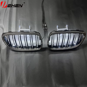 Parrillas de Carreras Luminosas LED de Fibra de Carbono para <span class=keywords><strong>BMW</strong></span> Serie <span class=keywords><strong>X5</strong></span> X6 F15 F16 2015-2018 Reemplazo de Parrilla Delantera de Fibra de Carbono - Product Image 6