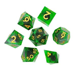 Juego de dados de resina estilo arena líquida afilada para manualidades personalizadas DND RPG juego de escritorio creativo dados de dragón y mazmorra - Product Image 5