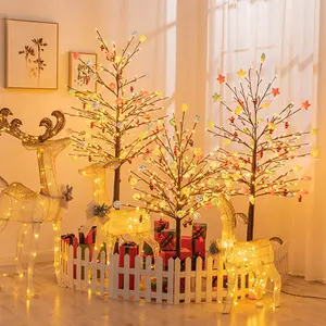 7.5 Ft Kunstmatige Kerstboom, Huis Decoratieve Met Led Verlichting/