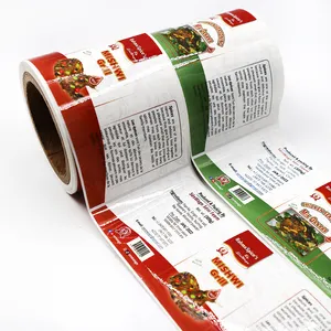 Custom Etiquette Printing Food Grade Labels Nut Sticker Label With Matt Finish Roll Strong Adhesive Packaging Label Food Sticker