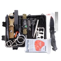 Kit de survie EDC : Boîte à trésor multifonctionnelle pour premiers secours sur le terrain, fournitures d'urgence SOS, modèle de camping cinq-vingt-sept