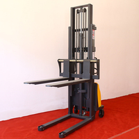 Chine Offres Spéciales 1ton 1.5ton 2ton 3 mètres empileur semi électrique main entraînement manuel de levage de batterie chariot élévateur chariot élévateur