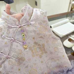 Tongxingyuan Girls Chinese Style Cheongsam Dress Thickening Party Wear Baby Girls Traditional Clothing - Product Image 4