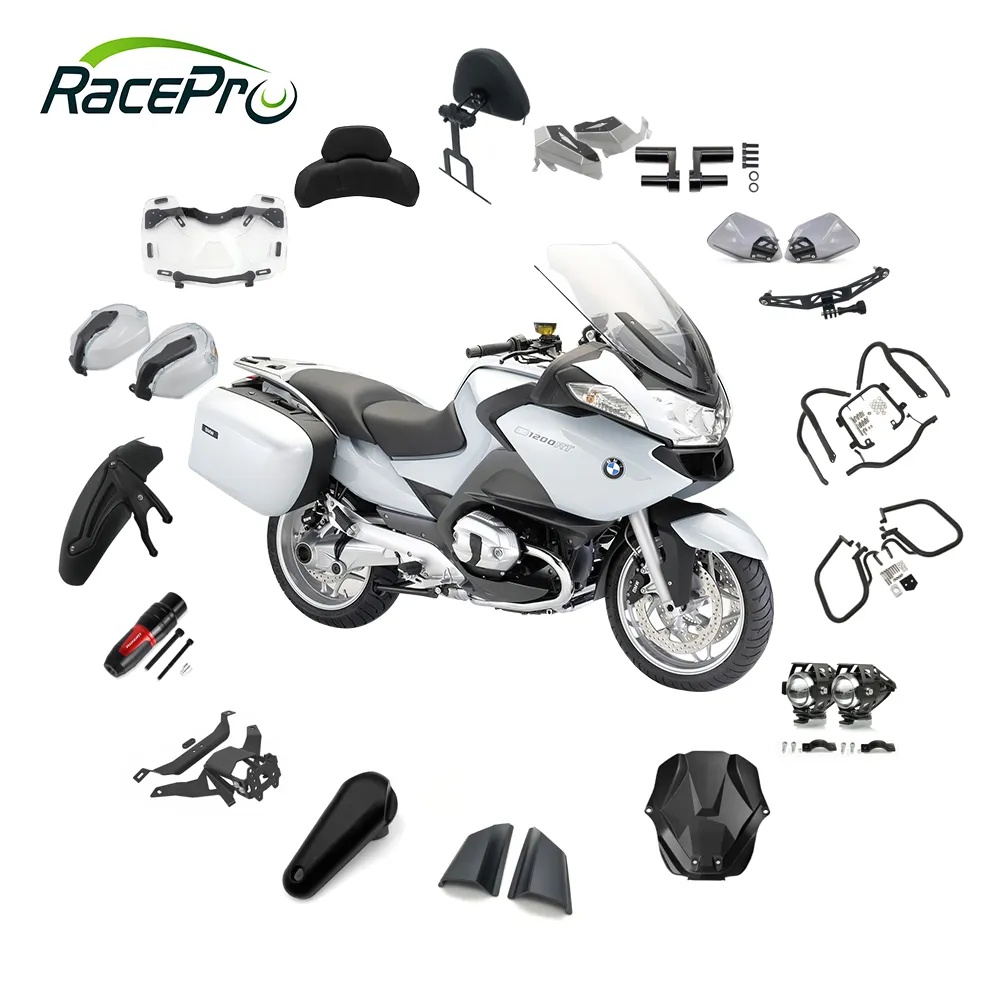 RACEPRO وصل حديثًا إكسسوارات R1200R مضلعة علوي رف خلفي مرايا دراجة نارية ملحقات دراجة نارية لسيارة BMW 12