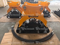 Compacteur hydraulique KINGER pour excavatrice, plaque vibrante hydraulique pour la construction