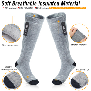 ELECOZY Ensemble cadeau de Noël indispensable pour l'hiver : Gants chauffants rechargeables portables et chaussettes chaudes pour le ski, la moto et les sports d'hiver - Product Image 6