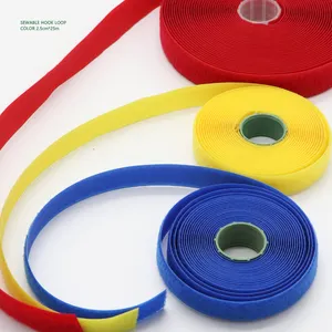 Custom Factory Nylon Snap Button Width 1-10 Cm Sew On Hook And Loop Tape Straps/circles/dots Nylon Environmentally Friendly