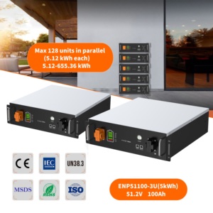 Sistema de Almacenamiento de Energía Doméstico 51.2V 100Ah 5KW 10KW, Batería de Litio para Red Eléctrica con Puerto de Comunicación CAN para Energía Solar Híbrida YF-5 Ho - Product Image 4