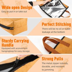 Couverture de repos pour viande de barbecue, accessoires pour fumoir, couverture isolante pour viande, sac de repos réutilisable pour viande grillée avec large ouverture - Product Image 4