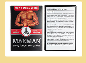 Toallitas Húmedas para Hombre <span class=keywords><strong>MAXman</strong></span> Extra Fuertes, Mejor Efecto, Retrasan la Eyaculación, Toallitas Húmedas para Relaciones Sexuales, Producto para Hombres que Prolonga la Duración - Product Image 4