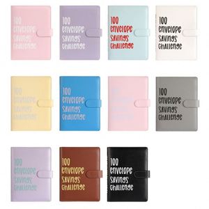 Design BG004 Modern <b>Creative</b> Design PU Leather Storage Budget Planner 100 Envelopes Amount Stickers Money Saving Business <b>Gift</b> - Product Image 1