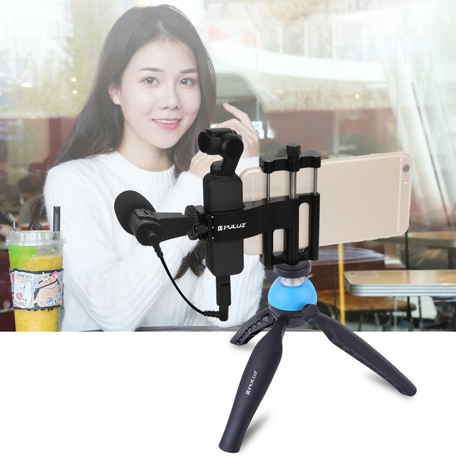 PULUZ Multifunction DJI OSMO Pocket 2 Stand Factory Wholesale Phone Clamp 2 1 Fixing Clamp Expansion Holder Mount Bracket