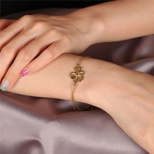 Custom Wholesale Stainless Steel Fashion <b>Chain</b> Link Bracelets 14k 18k Gold Plated Bracelet & Bangles for Women - Product Image 2