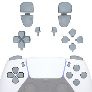 New Hope Cinza DIY D-pad <span class=keywords><strong>R1</strong></span> <span class=keywords><strong>L1</strong></span> <span class=keywords><strong>R2</strong></span> <span class=keywords><strong>L2</strong></span> Gatilhos Compartilhar Opções Botões de Face Botões Conjunto Completo para Controlador PS5 BDM-030/040/050 - Product Image 1
