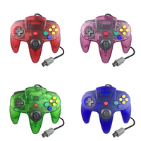 Gamepad N64 Berkabel Warna-warni untuk N N64 Dengan Konektor Konsol Joystick Klasik Emas Perak untuk N 64 Manette