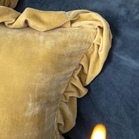 Weiche dekorative einfarbige Luxus Samt Kissen bezug für Sofa Couch Schlafzimmer Bauernhaus