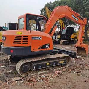 Excavadora Usada Mini Excavadora DOOSAN DX75 Excavadora de Orugas DOOSAN DX75 Usada con Alta Calidad - Product Image 6