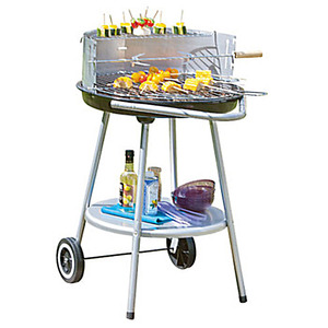 FIRST HORSE Griglia a Carbone Rotonda da 20 Pollici per Barbecue <span class=keywords><strong>all</strong></span>'<span class=keywords><strong>Aperto</strong></span>, Design <span class=keywords><strong>Aperto</strong></span>, Griglia da Campeggio con Ruote - Product Image 2