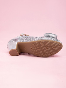 Nuove Scarpe da Bambina per l'Autunno con Paillettes, Stile Principessa, per Danza e Spettacoli, con Tacco a Blocco e Chiusura a Strappo, Modello Mary Jane - Product Image 2