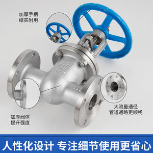 304/316 paslanmaz çelik flanş giriş valfi manuel Z41W-16P dökme çelik su için 1/2 "-20" liman boyutu çok şartname fabrika - Product Image 2