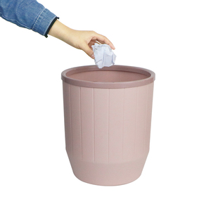 Bucket Nordic Plastic Matte Trash Can 10L Garbage Dust Bin Storage Bucket Paper Basket Home Office Waste Bin Without Lid Trash Bin